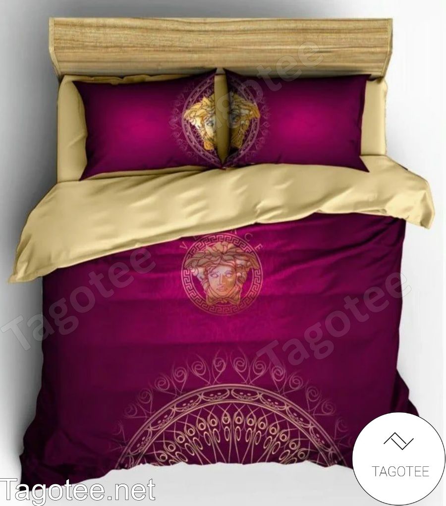 Versace Abstract Beautiful Mandala Purple Bedding Set