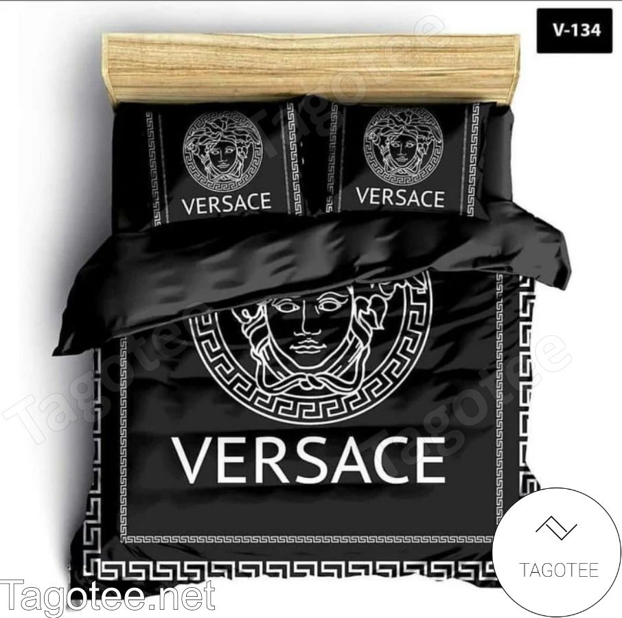 Versace Medusa Logo Luxury Black Bedding Set