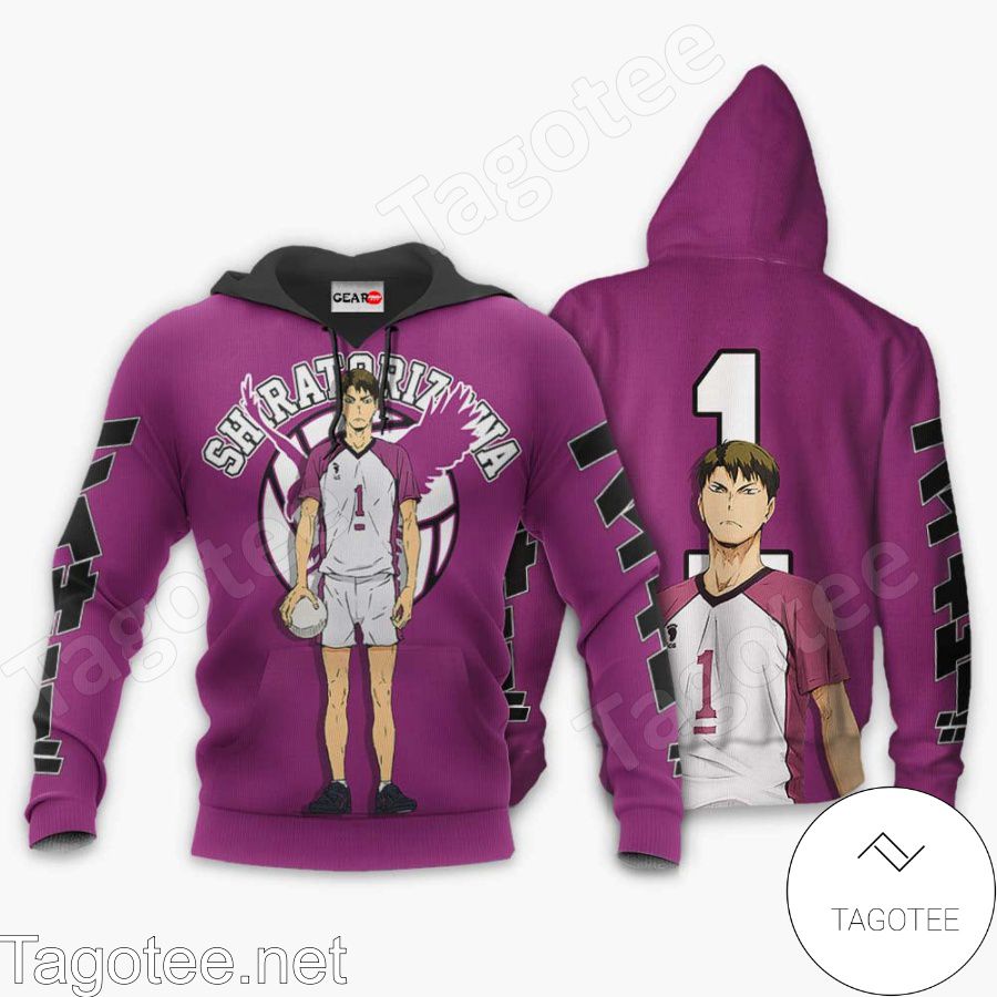 Wakatoshi Ushijima Haikyuu Anime Jacket, Hoodie, Sweater, T-shirt b