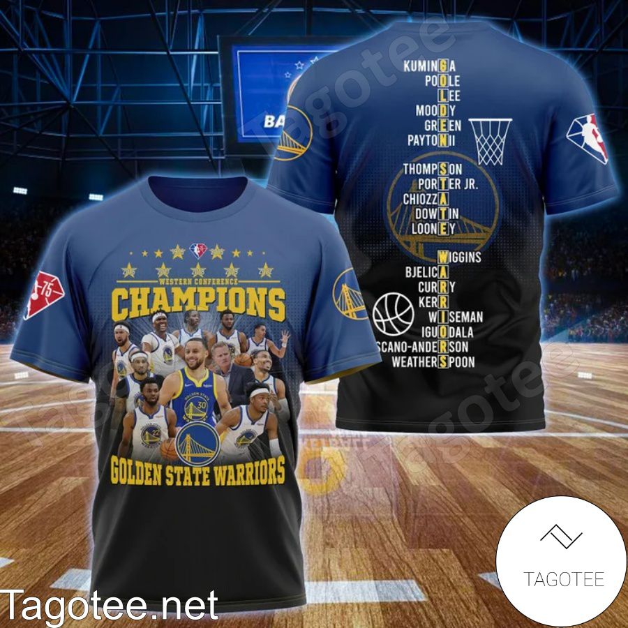 Western Conference Champions Golden State Warriors 3D Shirt, Hoodie, Sweatshirt