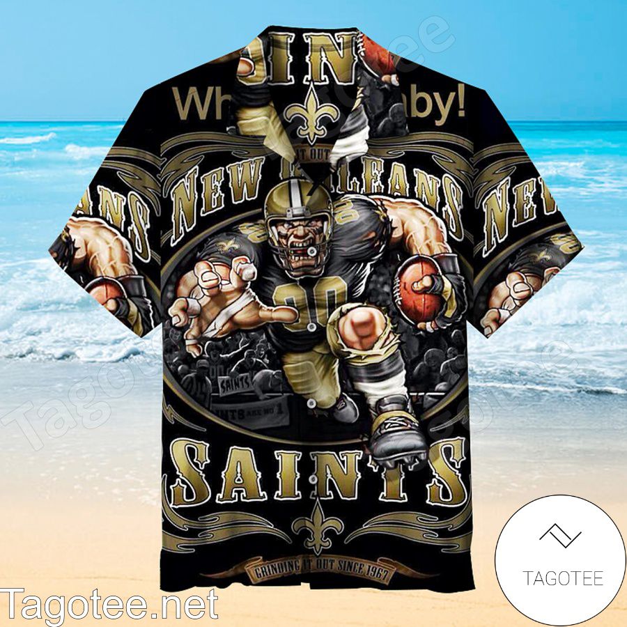 Who Dat Baby New Orleans Saints Grinding It Out Since 1967 Nfl Hawaiian Shirt