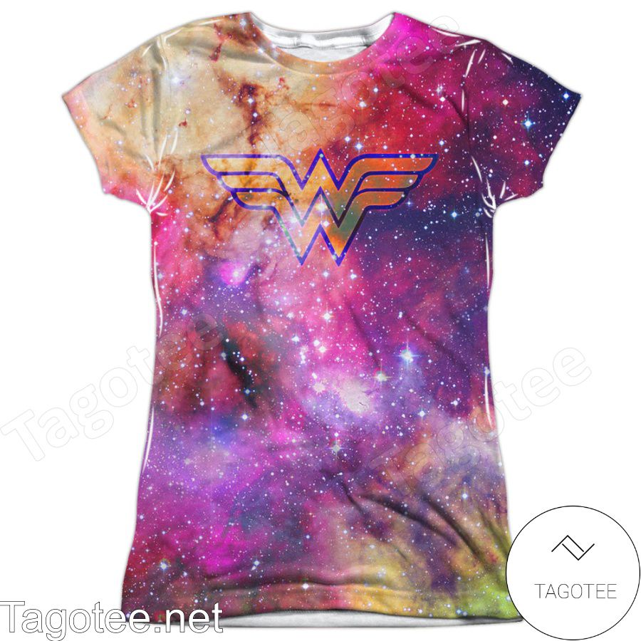 Wonder Woman Wonder Galaxy All Over Print Shirts