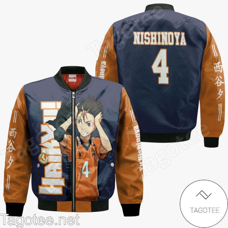 Yu Nishinoya Anime Karasuno Haikyuu Jacket, Hoodie, Sweater, T-shirt c