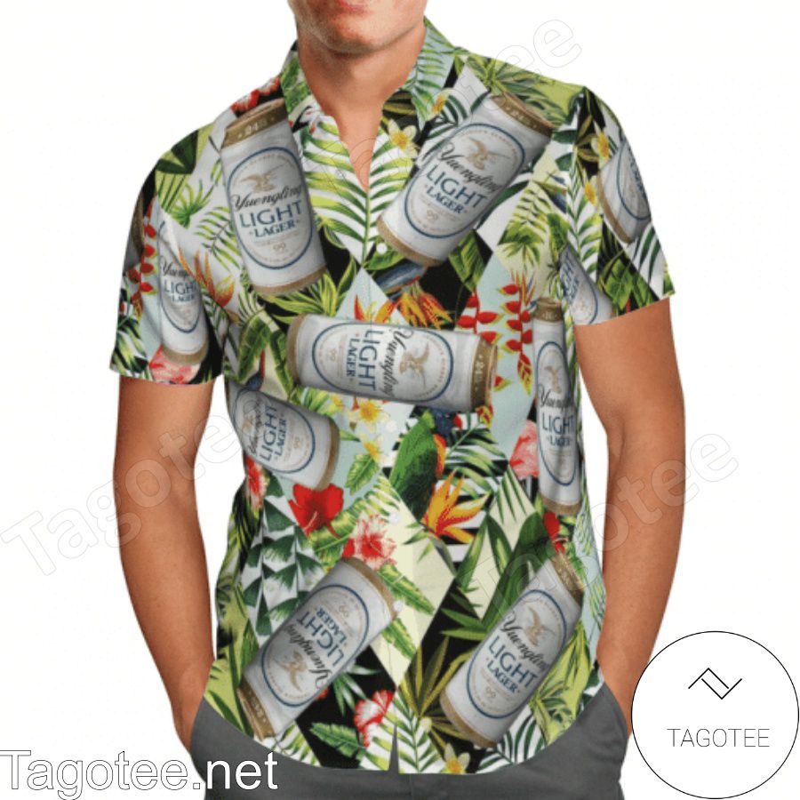 Yuengling Light Lager Hawaiian Shirt And Short