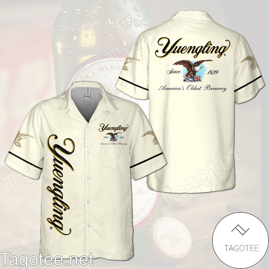 Yuengling White Hawaiian Shirt And Short