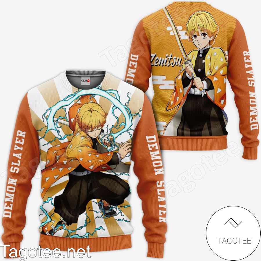 Zenitsu Agatsuma Demon Slayer Anime Jacket, Hoodie, Sweater, T-shirt b