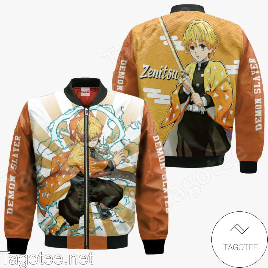 Zenitsu Agatsuma Demon Slayer Anime Jacket, Hoodie, Sweater, T-shirt c
