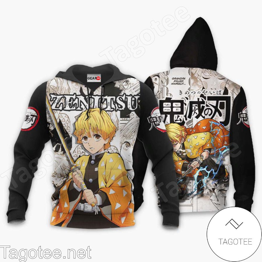 Zenitsu Demon Slayer Anime Manga Jacket, Hoodie, Sweater, T-shirt b