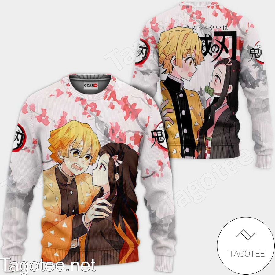 Zenitsu and Nezuko Demon Slayer Anime Jacket, Hoodie, Sweater, T-shirt a