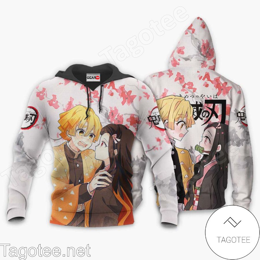 Zenitsu and Nezuko Demon Slayer Anime Jacket, Hoodie, Sweater, T-shirt b