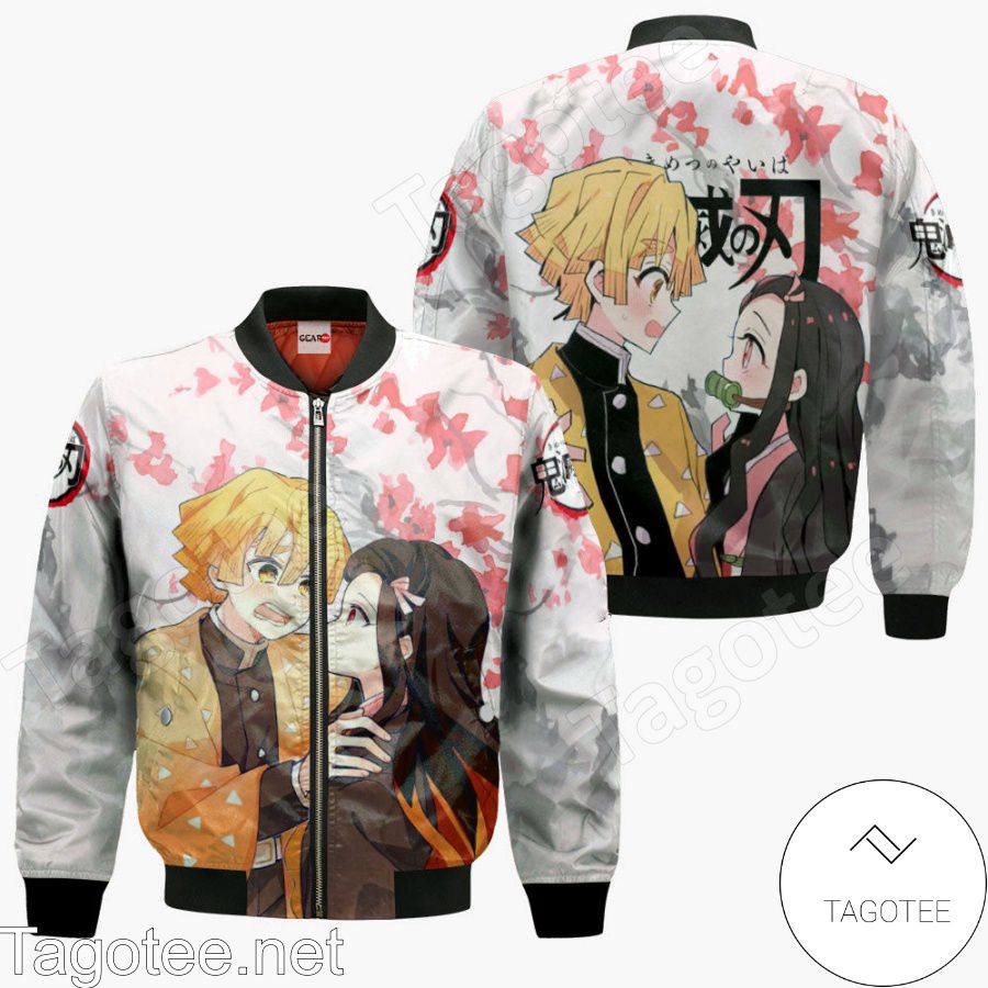 Zenitsu and Nezuko Demon Slayer Anime Jacket, Hoodie, Sweater, T-shirt c
