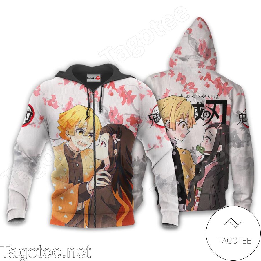 Zenitsu and Nezuko Demon Slayer Anime Jacket, Hoodie, Sweater, T-shirt