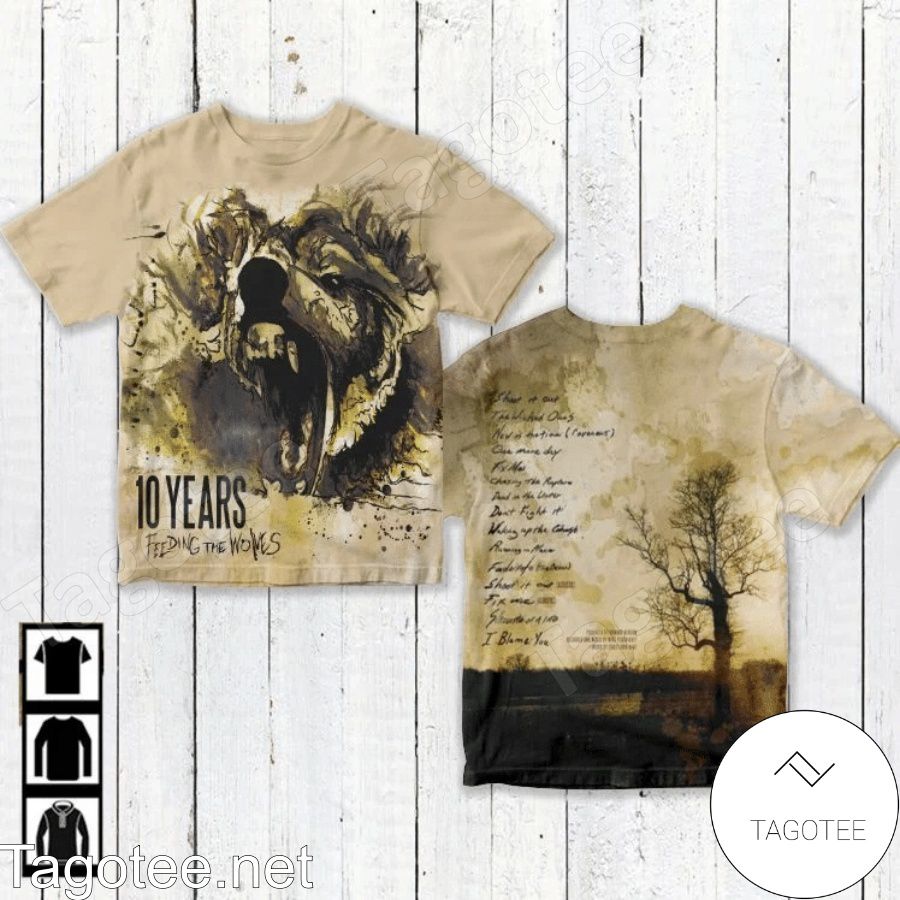 10 Years Feeding The Wolves Album Cover Shirt