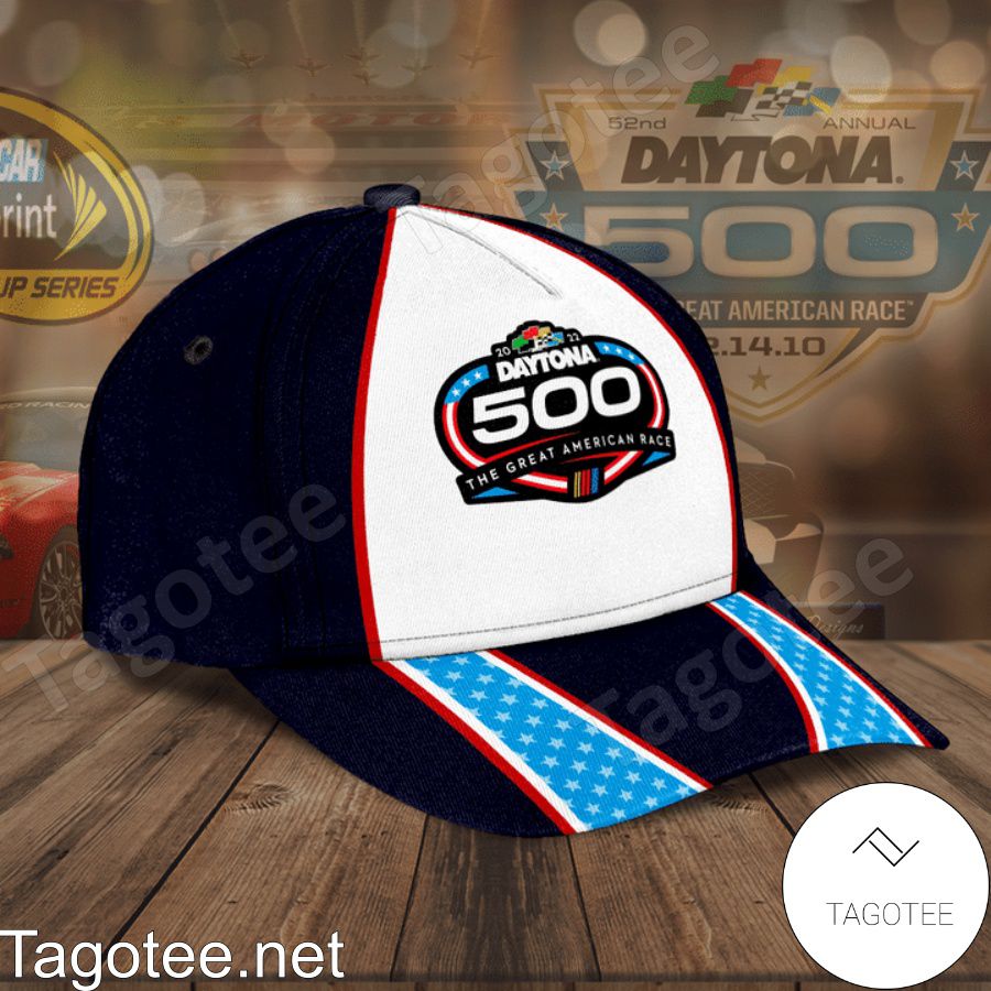 2022 Daytona 500 The Great American Race Black And White Cap a