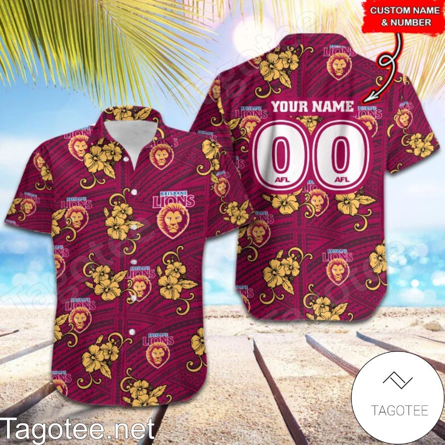 AFL Brisbane Lions Hawaiian Shirt
