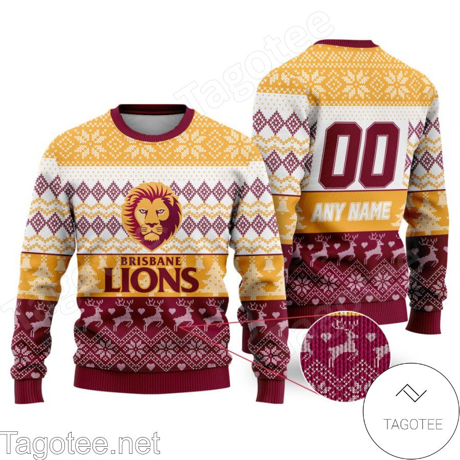 AFL Brisbane Lions Ugly Christmas Sweater