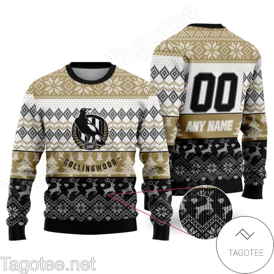 AFL Collingwood Football Club Ugly Christmas Sweater