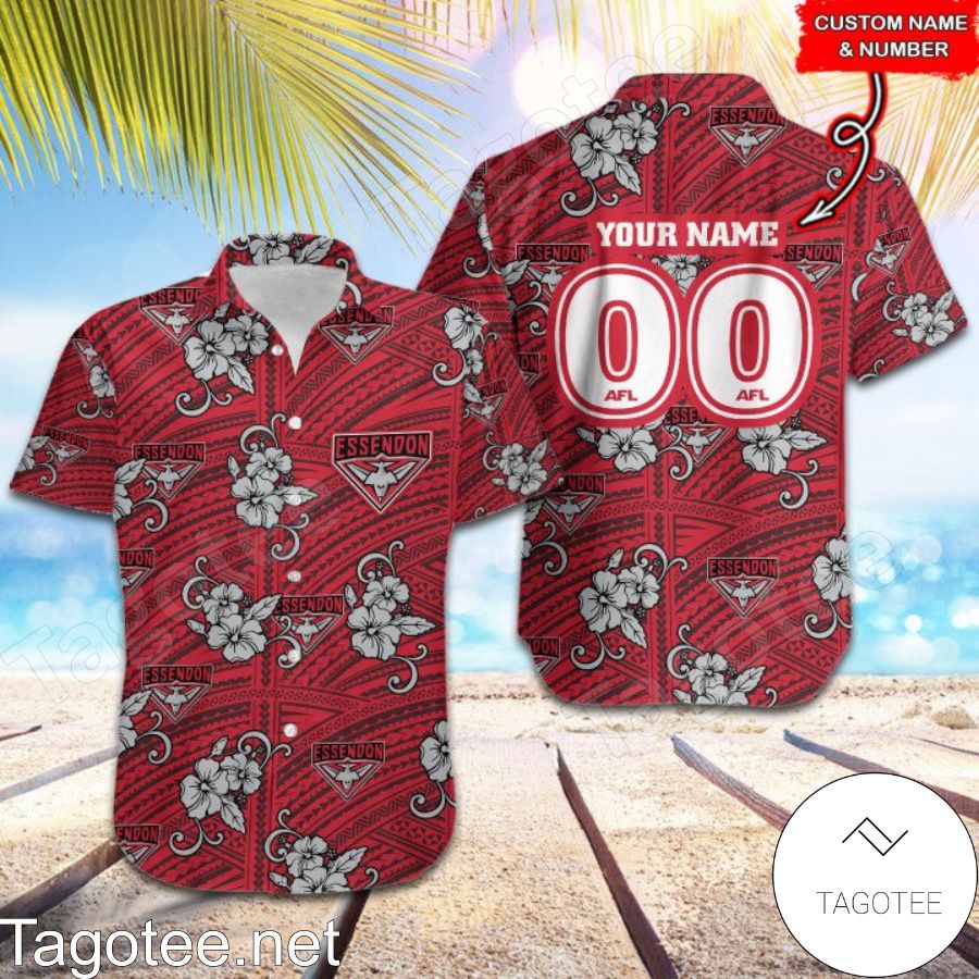 AFL Essendon Bombers Hawaiian Shirt