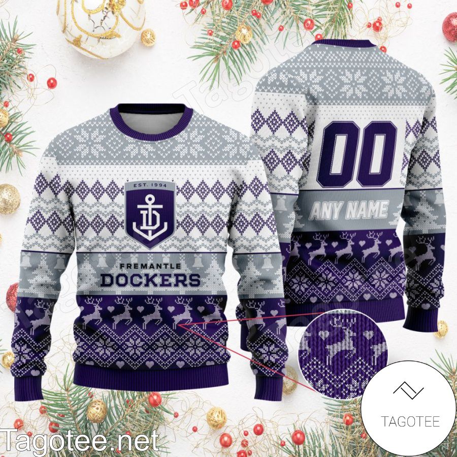 AFL Fremantle Dockers Ugly Christmas Sweater a