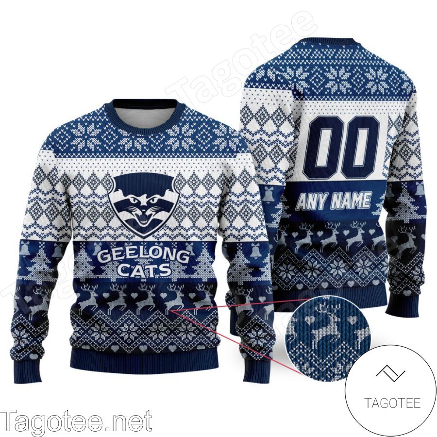 AFL Geelong Cats Ugly Christmas Sweater