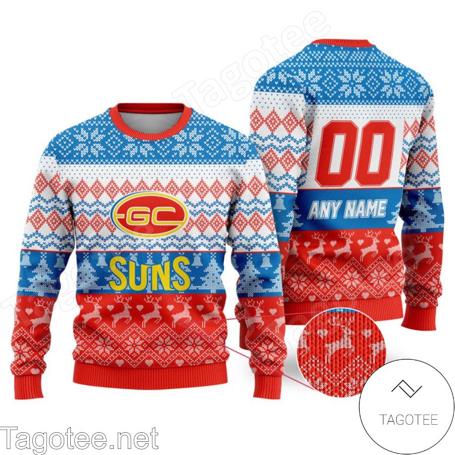 AFL Gold Coast Suns Ugly Christmas Sweater