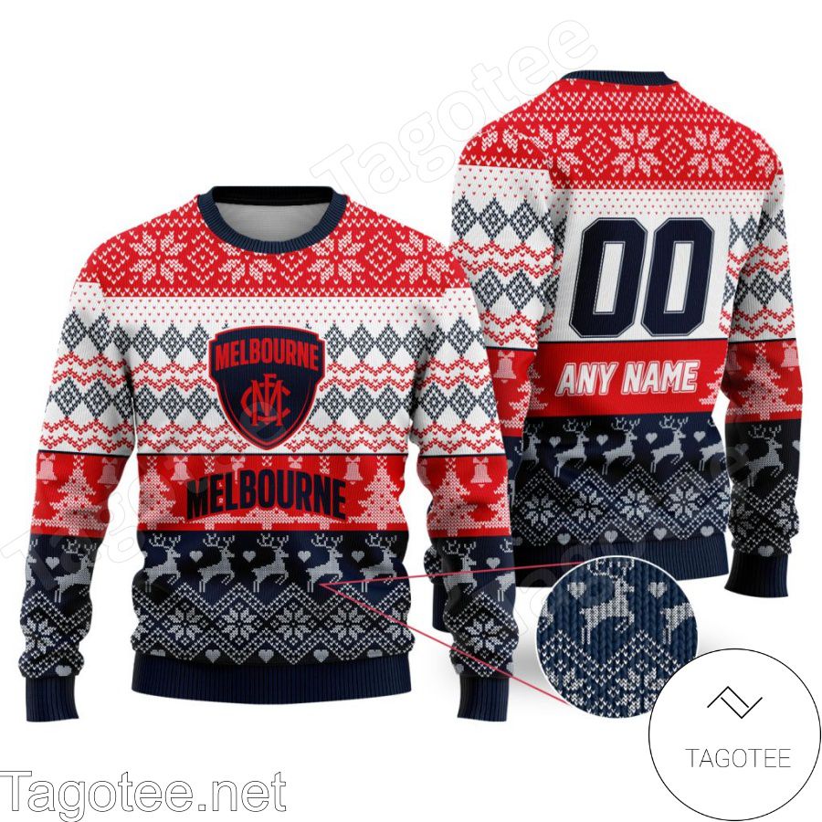 AFL Melbourne Football Club Ugly Christmas Sweater