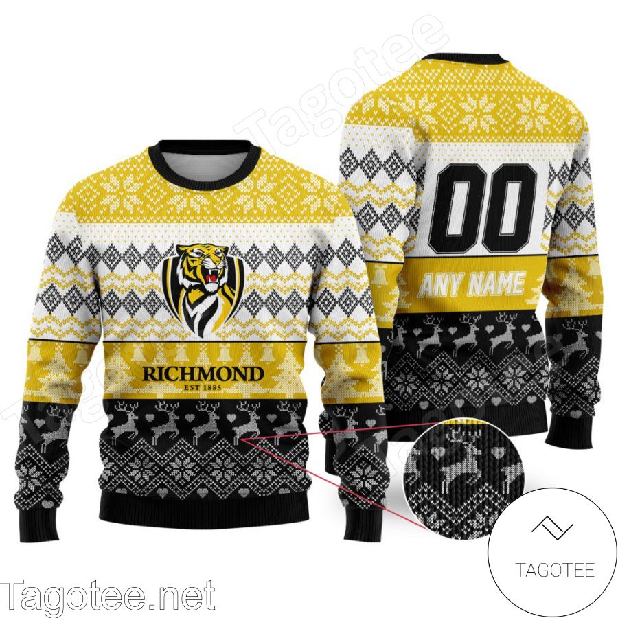 AFL Richmond Tigers Ugly Christmas Sweater