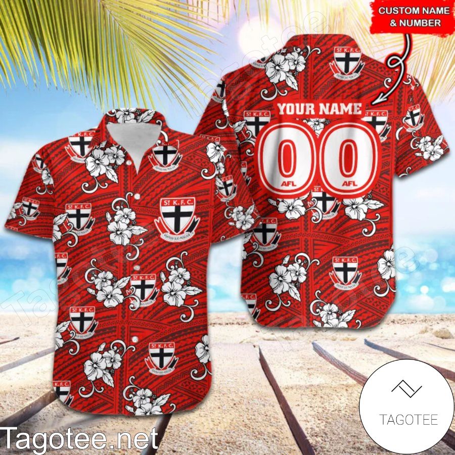 AFL St Kilda Saints Hawaiian Shirt