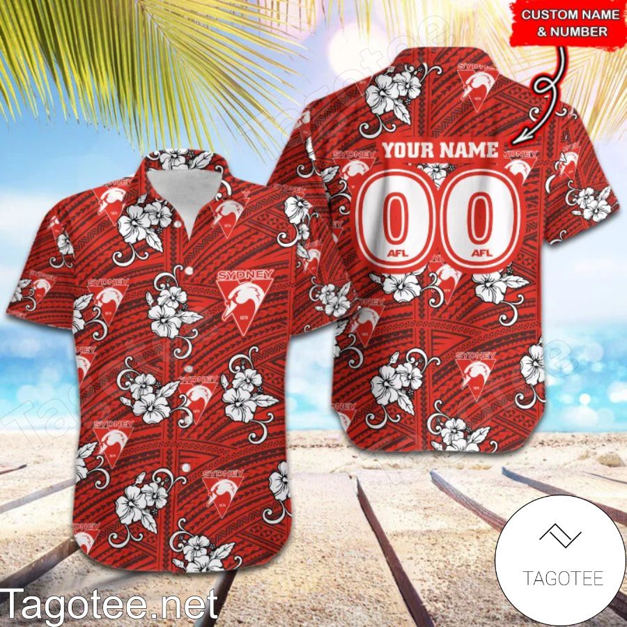 AFL Sydney Swans Hawaiian Shirt