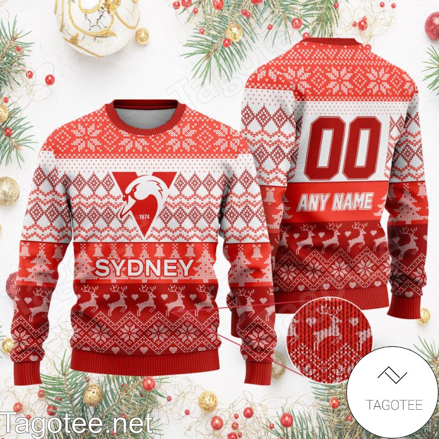 AFL Sydney Swans Ugly Christmas Sweater a