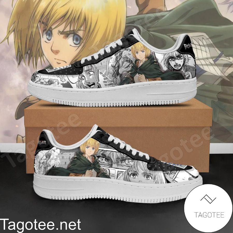 AOT Armin Attack On Titan Anime Mixed Manga Air Force Shoes