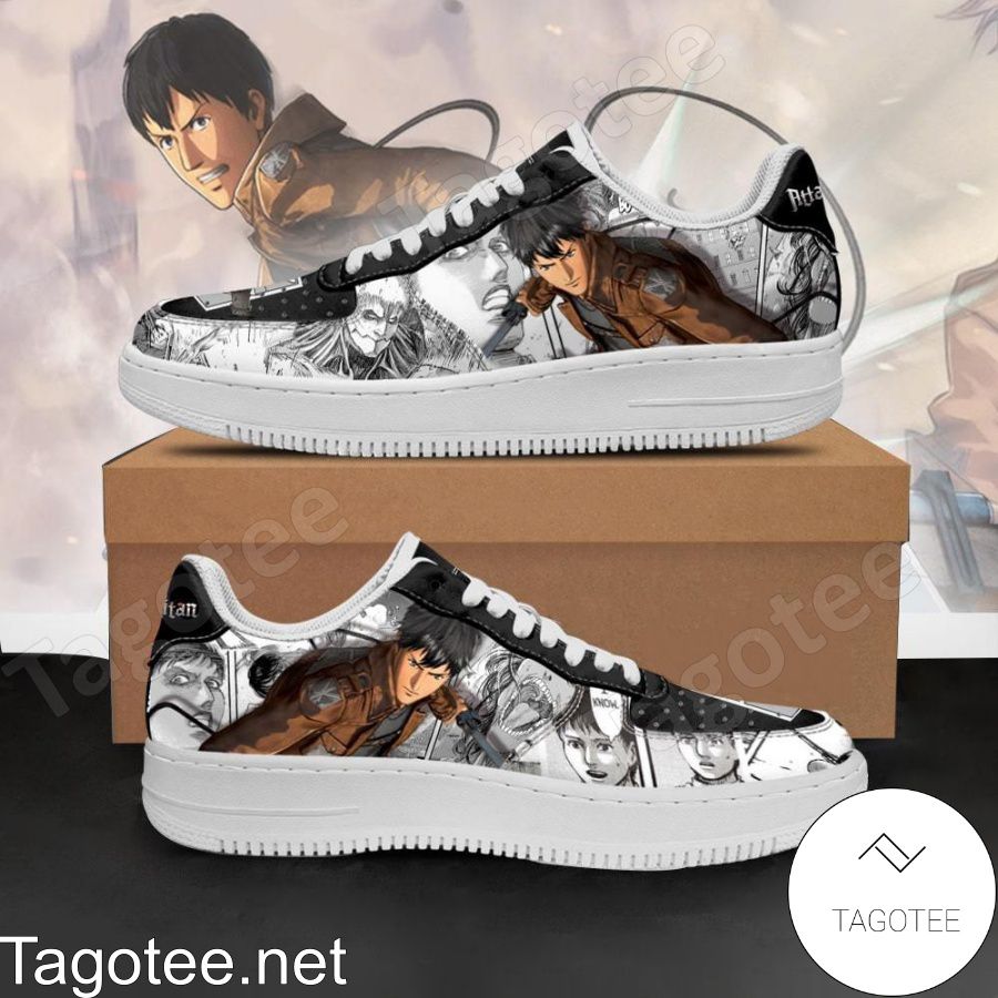 AOT Bertholdt Attack On Titan Anime Mixed Manga Air Force Shoes