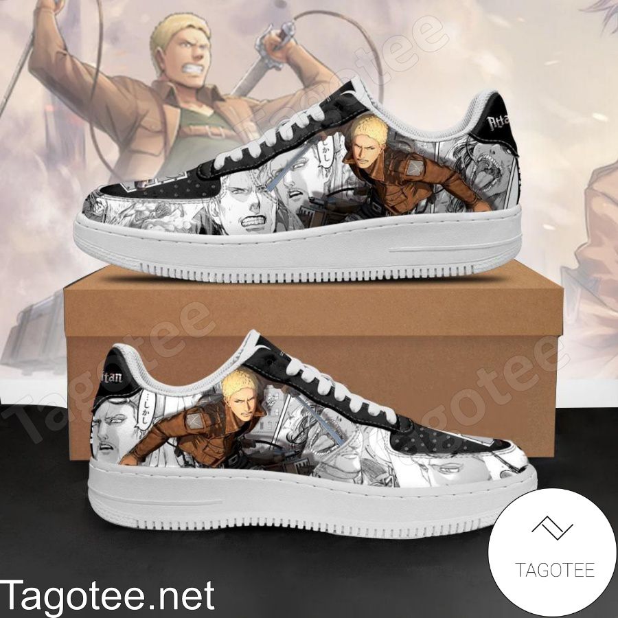 AOT Reiner Attack On Titan Anime Manga Air Force Shoes