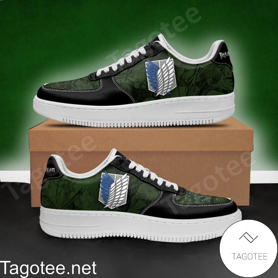 AOT Scout Regiment Attack On Titan Anime Air Force Shoes