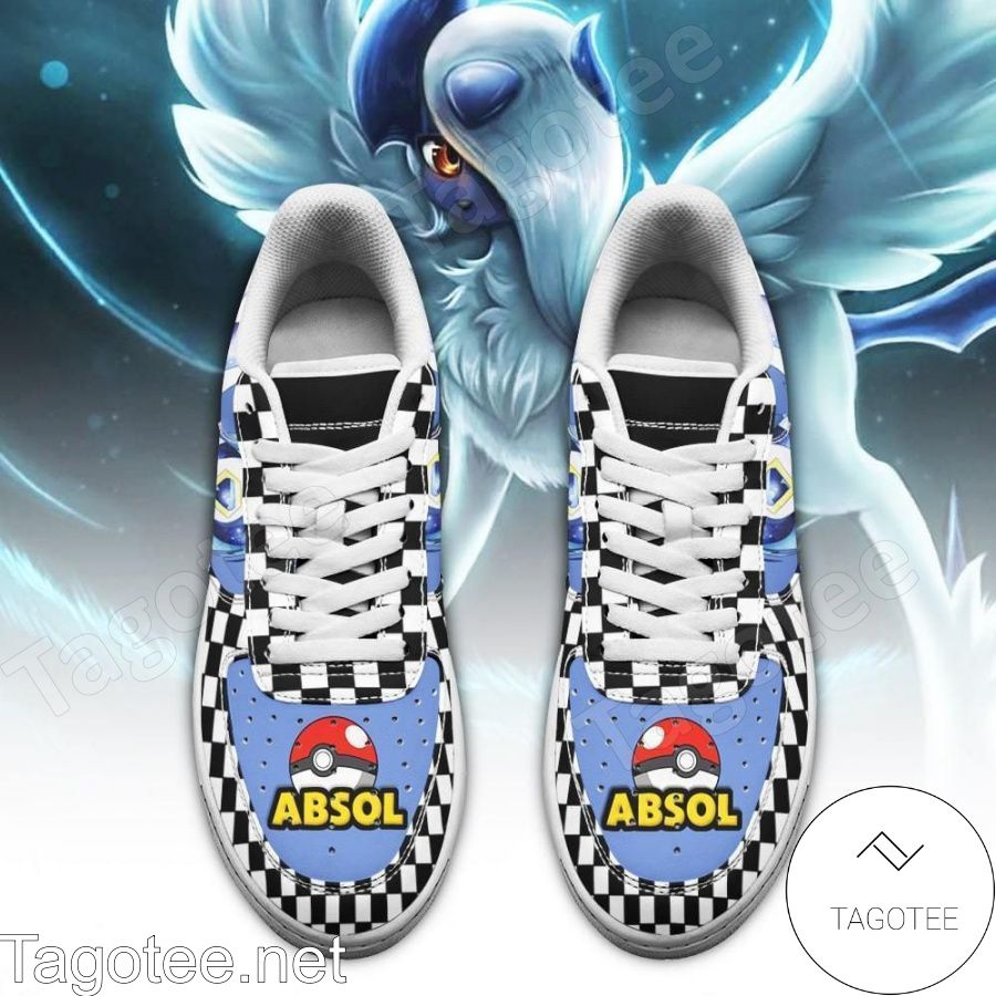 Absol Checkerboard Pokemon Air Force Shoes a