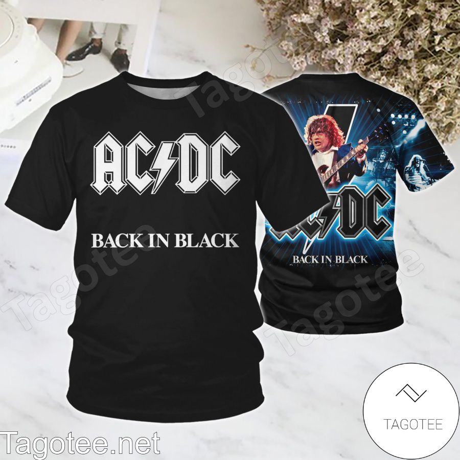 Ac Dc Dirty Back In Black Album Cover Shirt