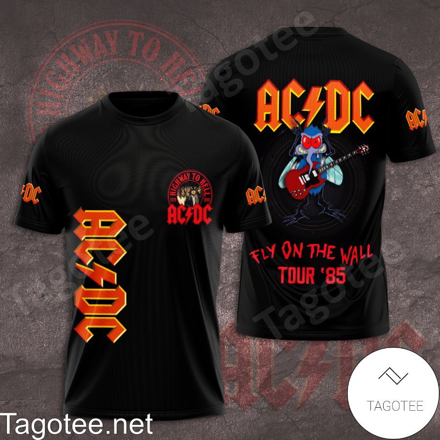 Ac Dc Fly On The Wall Tour '85 Shirt