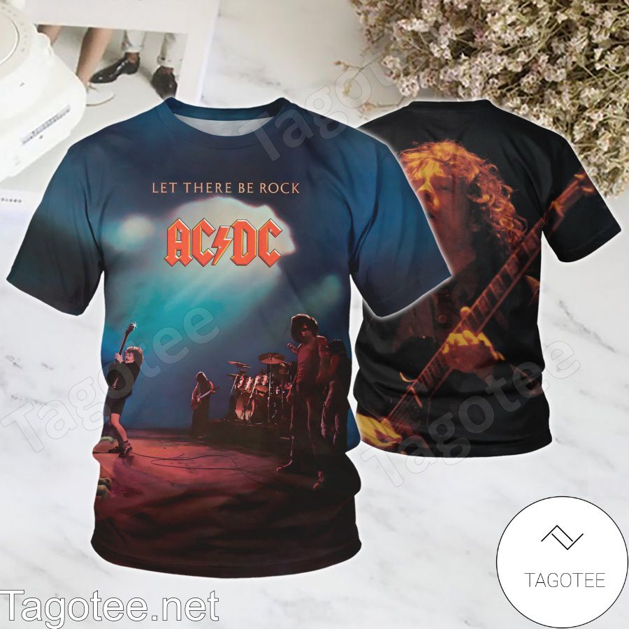 Ac Dc Let Be There Rock Album Cover Shirt