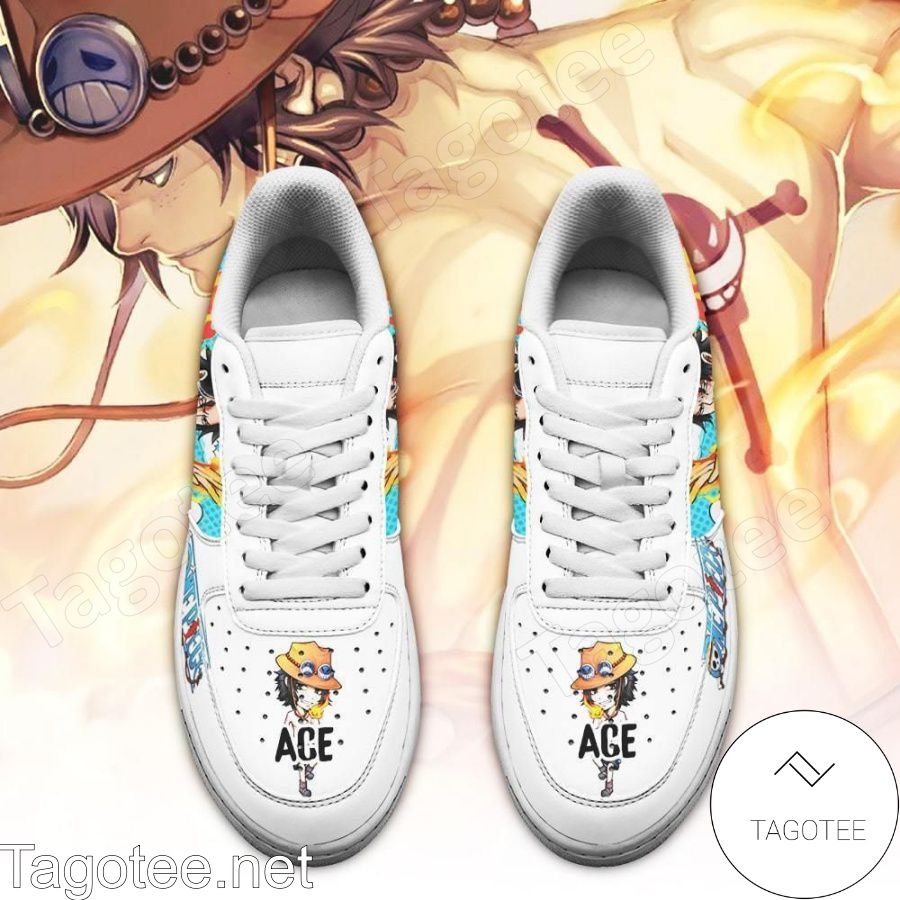 Ace One Piece Anime Air Force Shoes a
