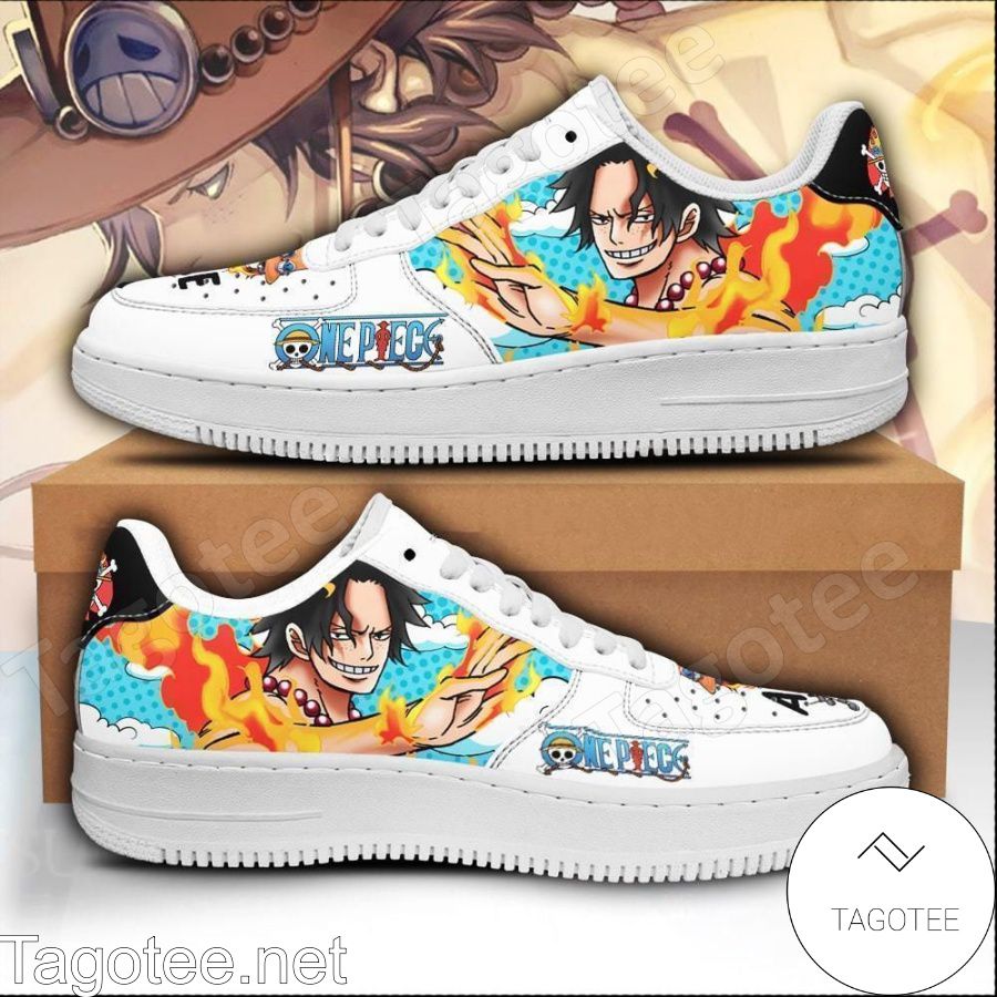 Ace One Piece Anime Air Force Shoes