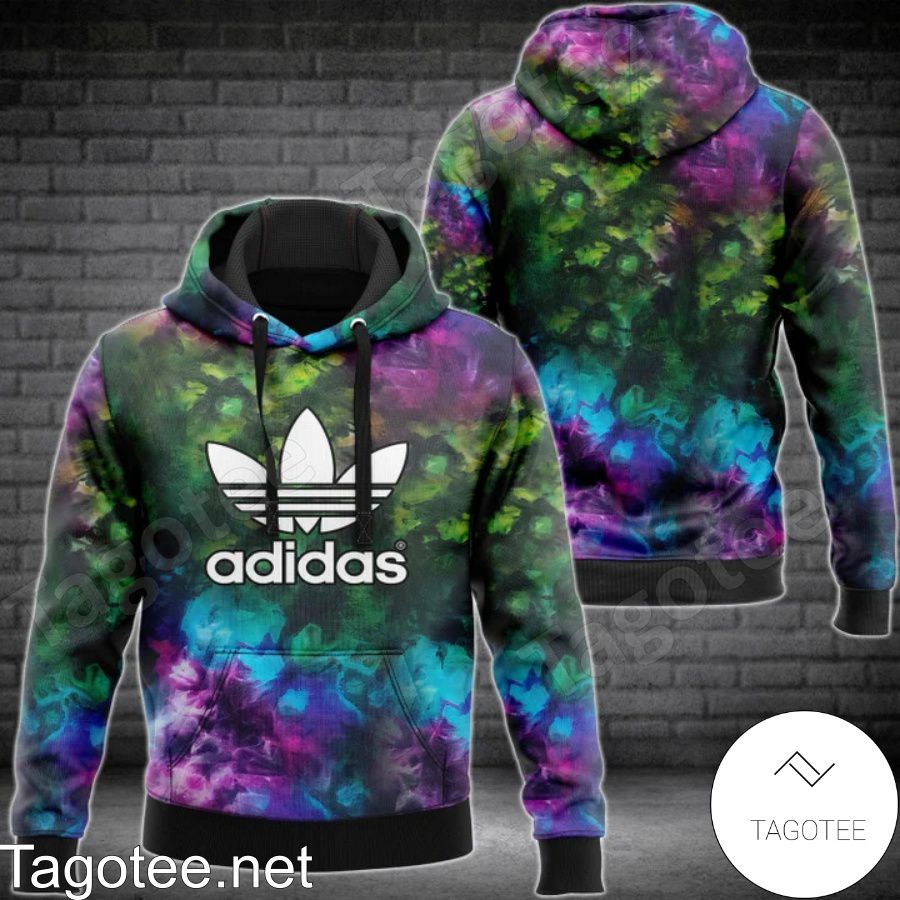 Adidas Luxury Abstract Multicolor Hoodie And Pants a