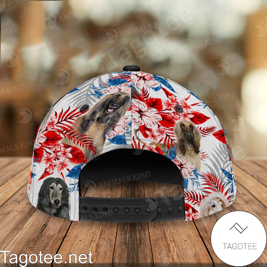 Afghan hound American Flag Cap a