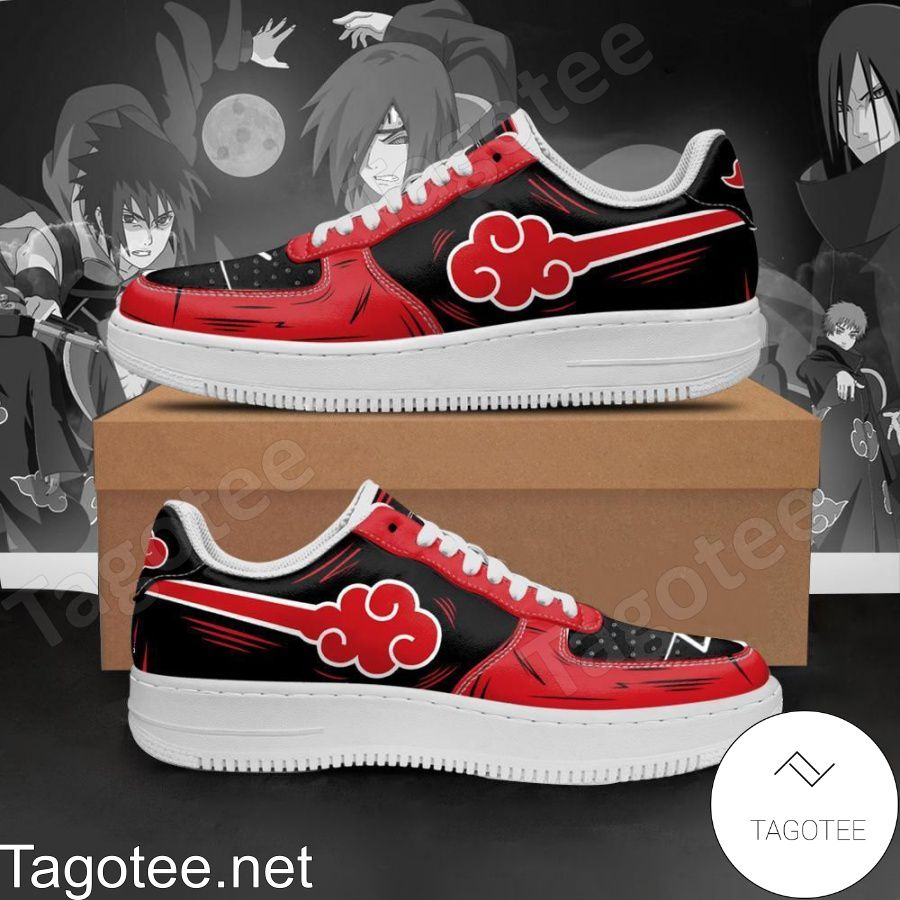 Akatsuki Naruto Anime Air Force Shoes