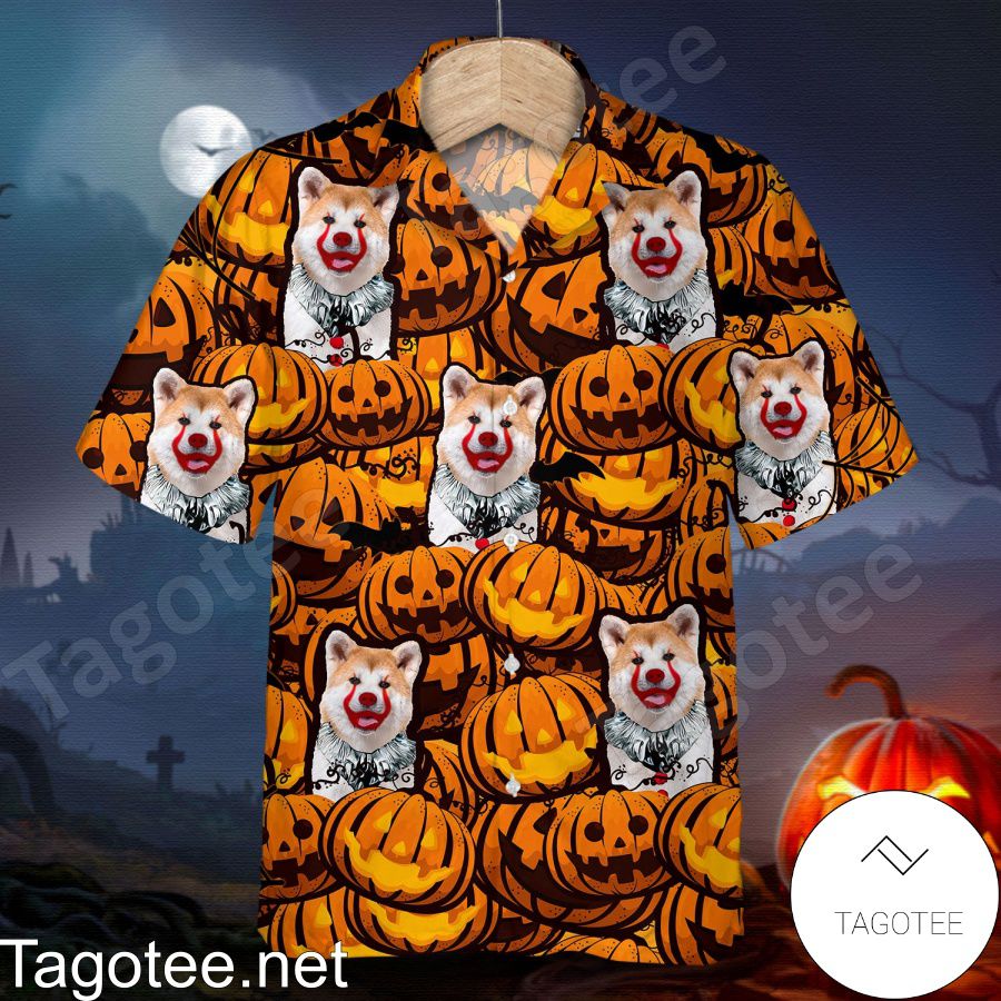 Akita Pumpkin Halloween Shirt
