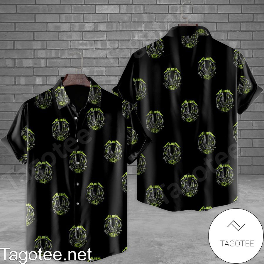 Alien Metallica Style Hawaiian Shirt