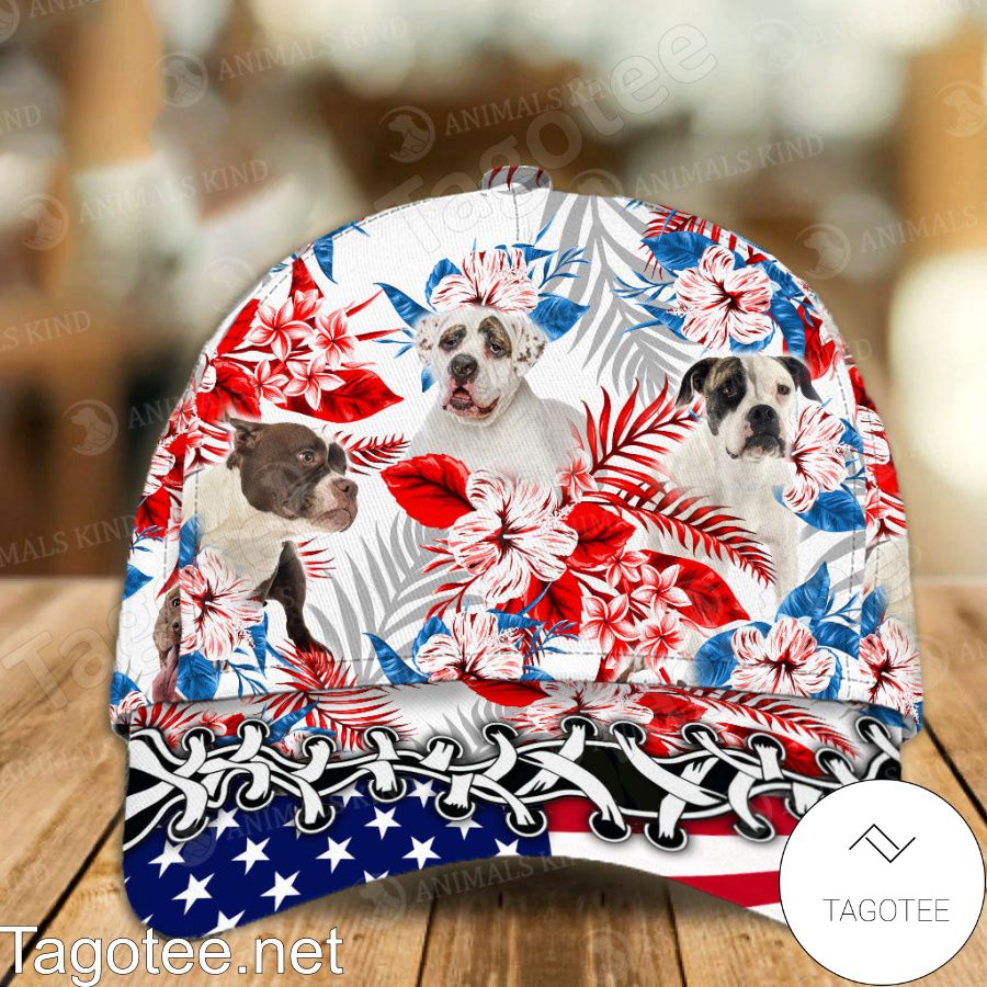 American Bulldog American Flag Cap