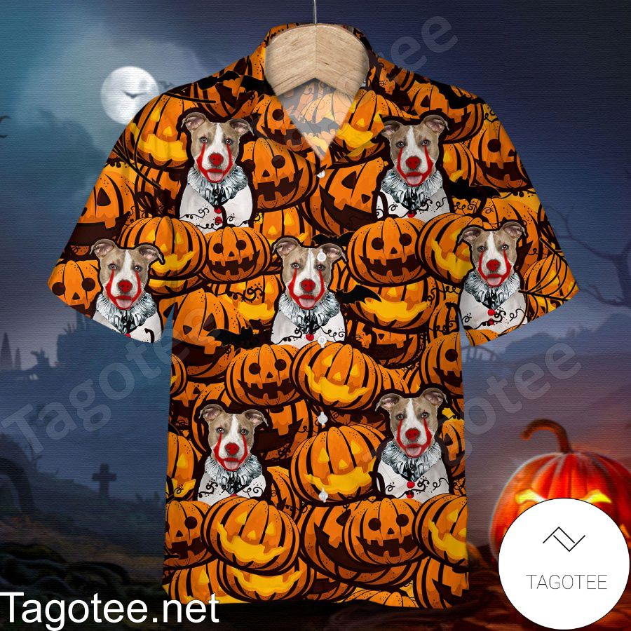 American Staffordshire Terrier Pumpkin Halloween Shirt