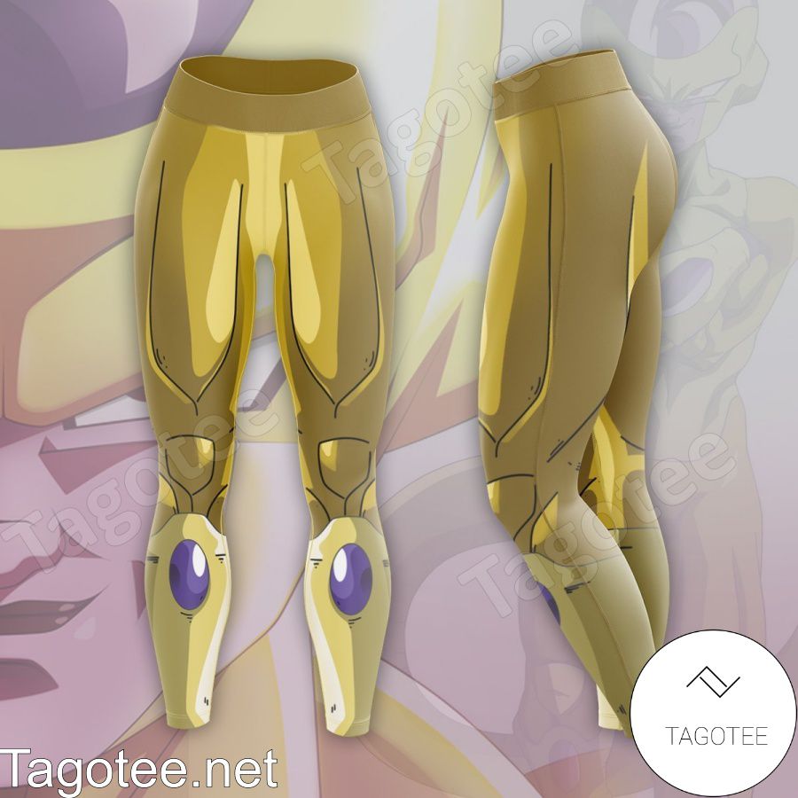 Anime Golden Frieza Dragon Ball Leggings a