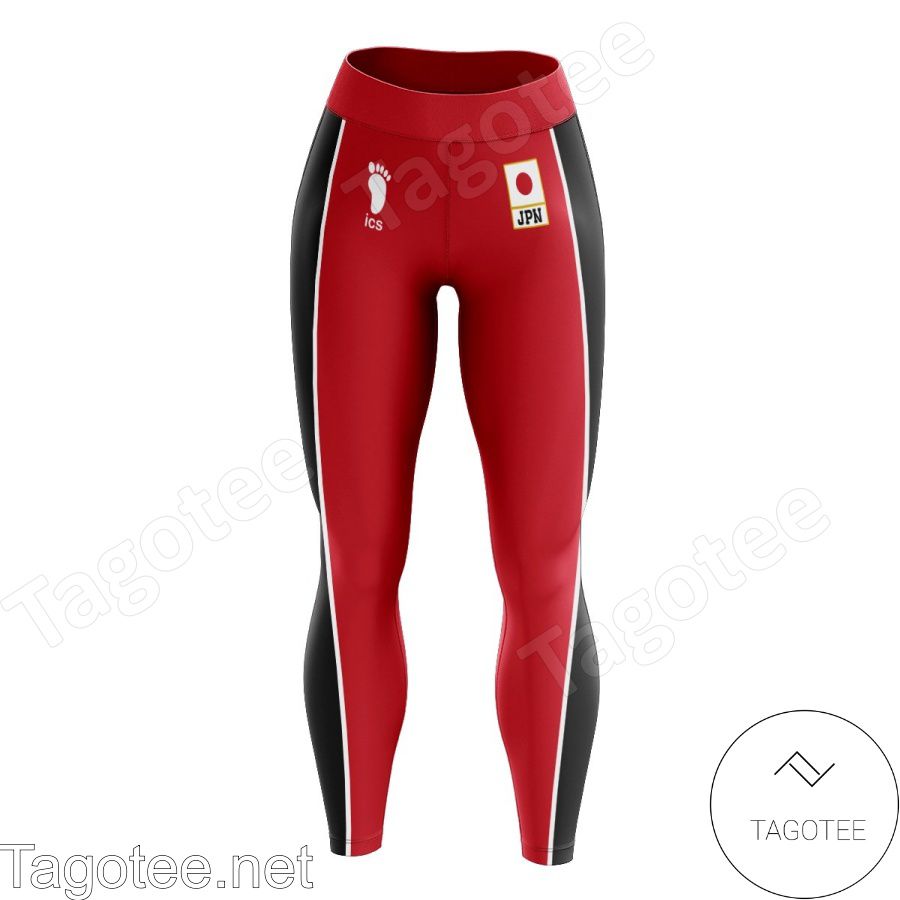 Father's Day Gift Anime Haikyuu Japan National Team Red Leggings