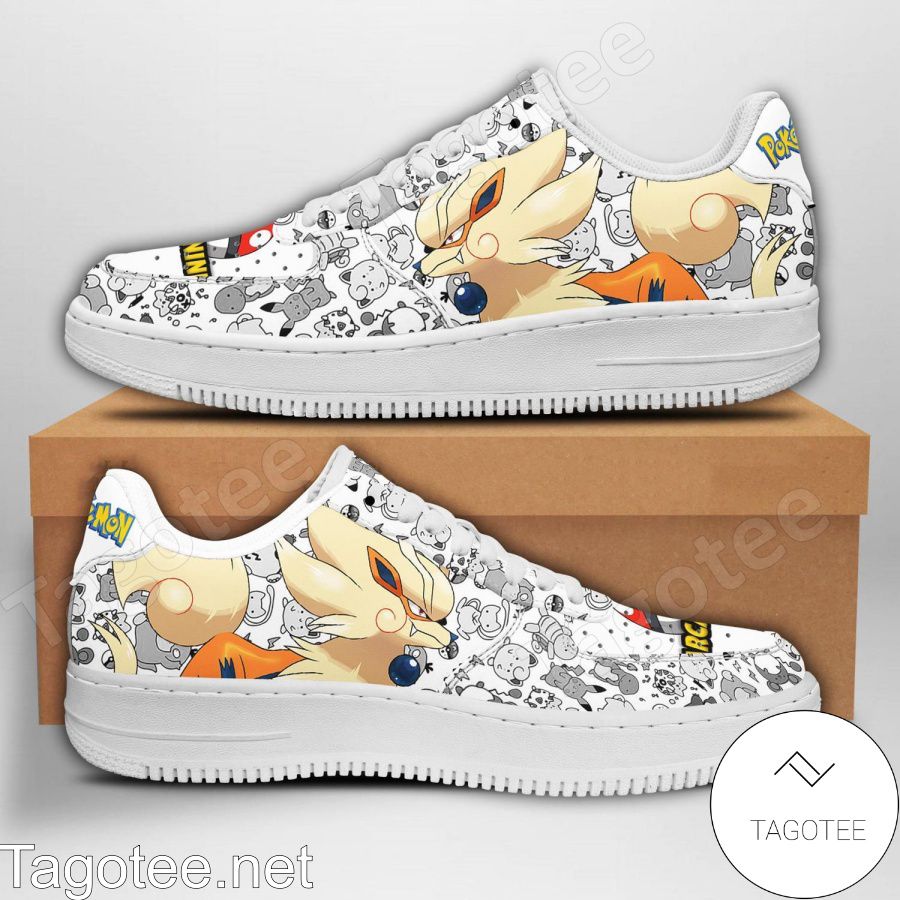 Arcanine Pokemon Air Force Shoes